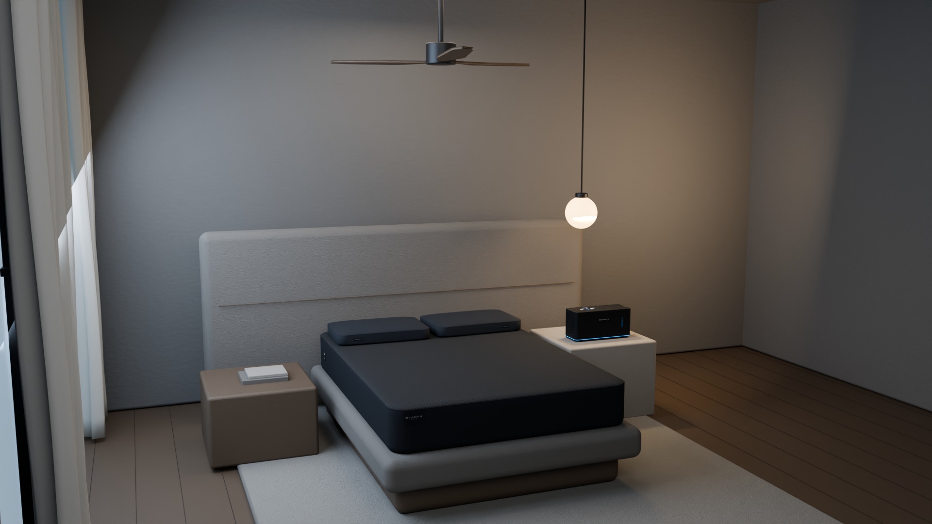SOMNIX bedroom and temperature-controlled sleep system